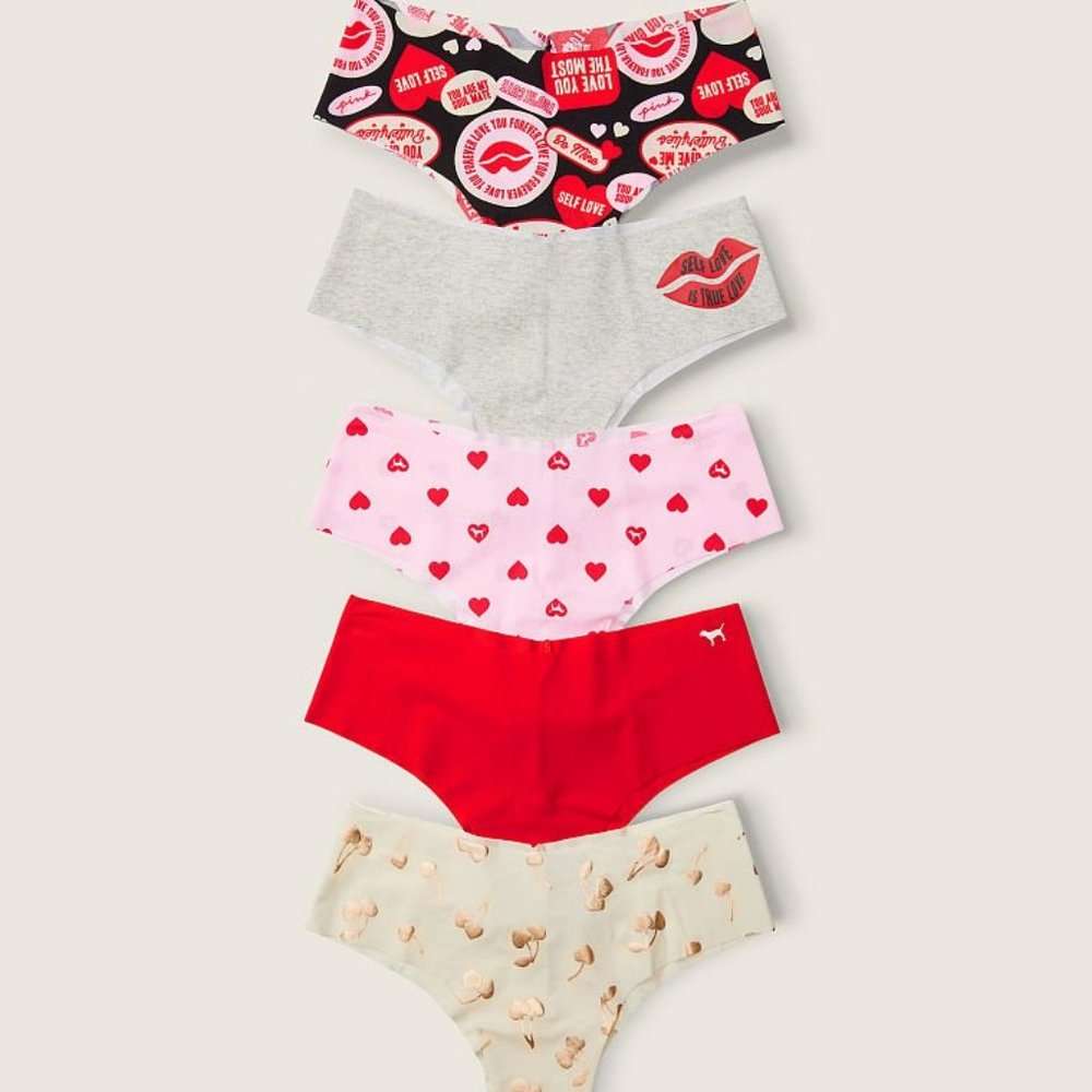 VS PINK 5 Pack No Show Cheekster NWT